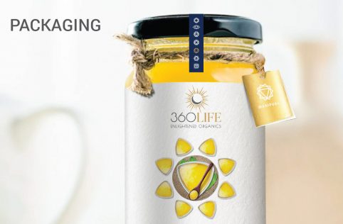 360 life web Packaging design