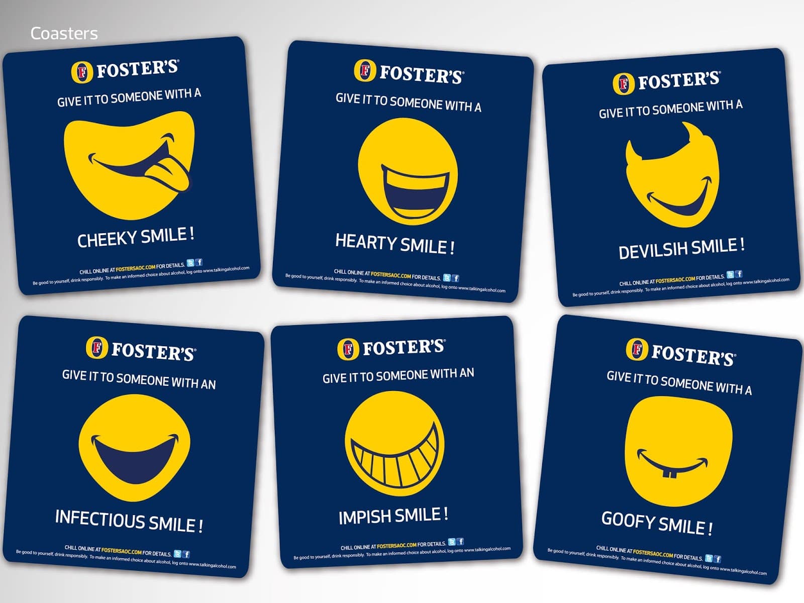 Coasters with different messages that you could share with a friend or pass to a stranger to begin a conversation with