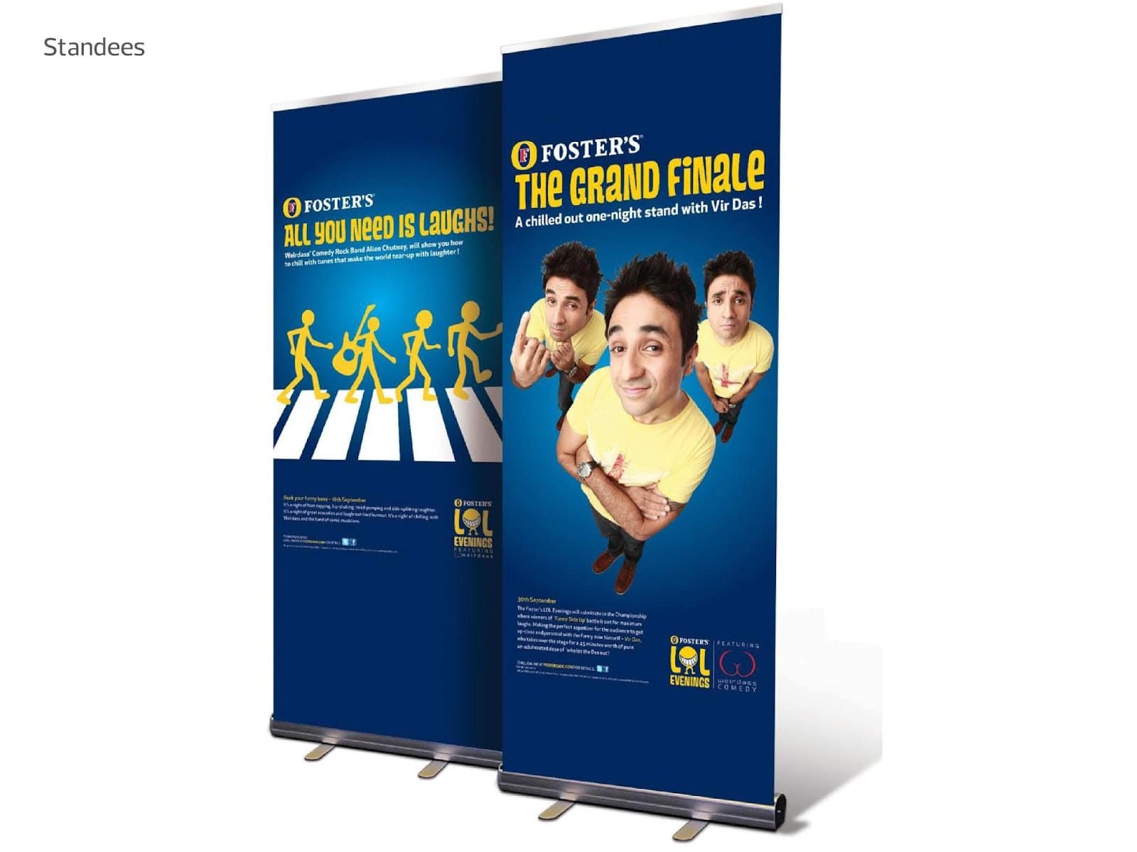 Invites and Communication for the stand-up event with Vir Das