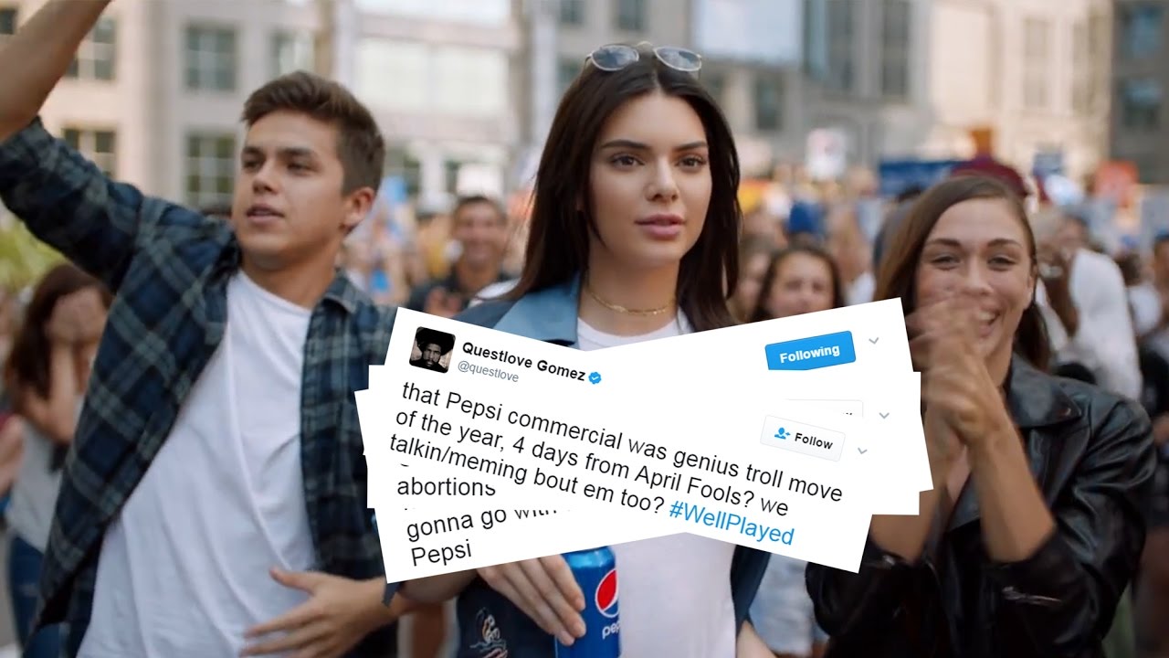 Pepsi was met with great criticism post its ad with Kendall Jenner breaking the tension between protestors and authorities by offering a Pepsi.