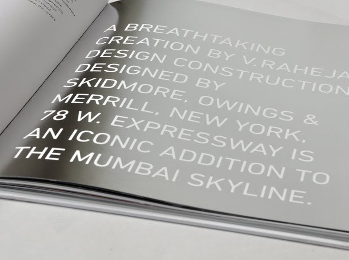 Vijay Raheja Design Property Brochure design by VGC