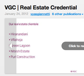 VGC Real Estate Credentials | January 2012