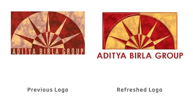 Previous logo vs Fresh Logo of Aditya Birla Group